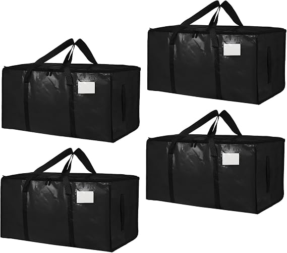 📦 Extra Large Heavy-Duty Moving Bags – Reusable Storage Totes with Zipper & Reinforced Handles 🏠✨