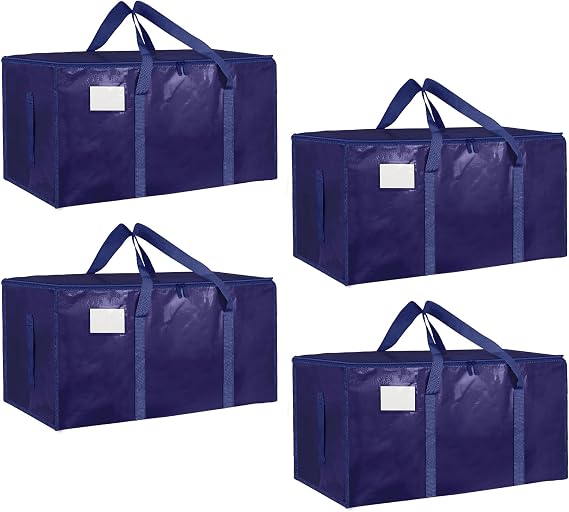 📦 Extra Large Heavy-Duty Moving Bags – Reusable Storage Totes with Zipper & Reinforced Handles 🏠✨
